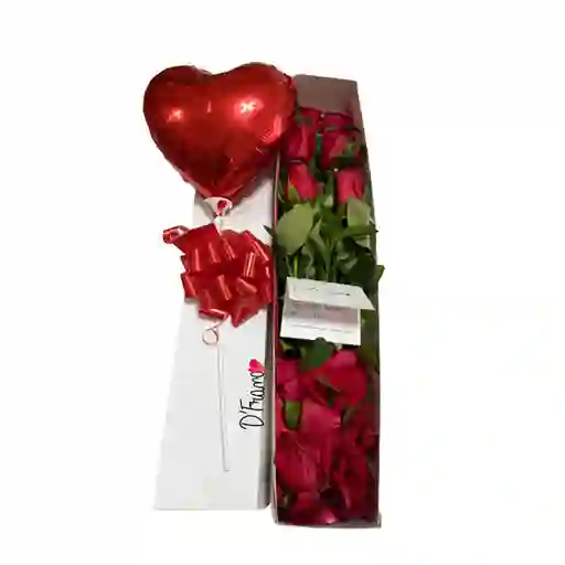 Caja de rosas X6