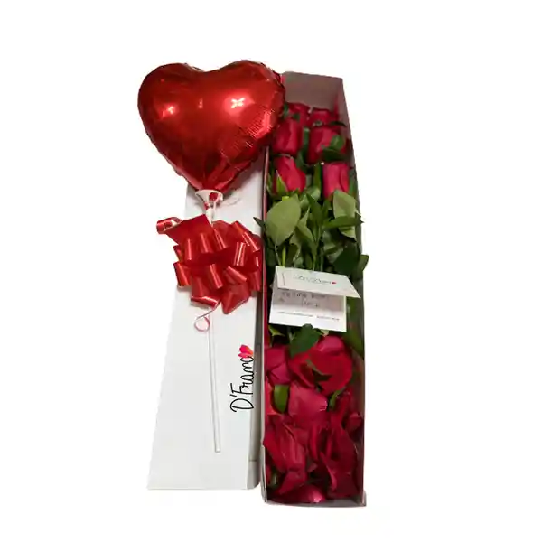 Caja de rosas X6