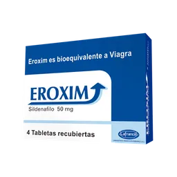 Eroxim 50 Mg 4 Tabletas Recubiertas