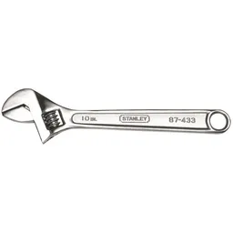 Stanley Llave Ajustable Cromada 10 Pg. (250 Mm)