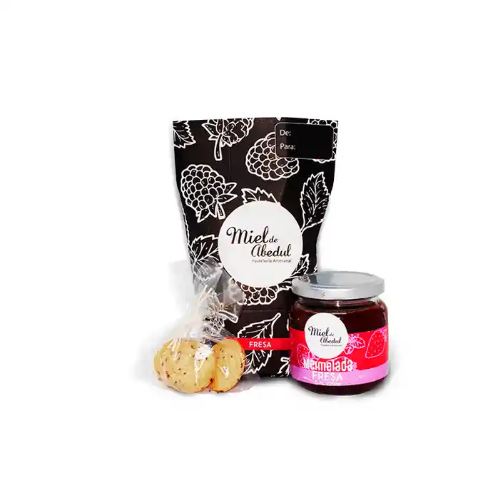 Kit Miel de Abedul Mermelada Fresa Con Galletas 1 U