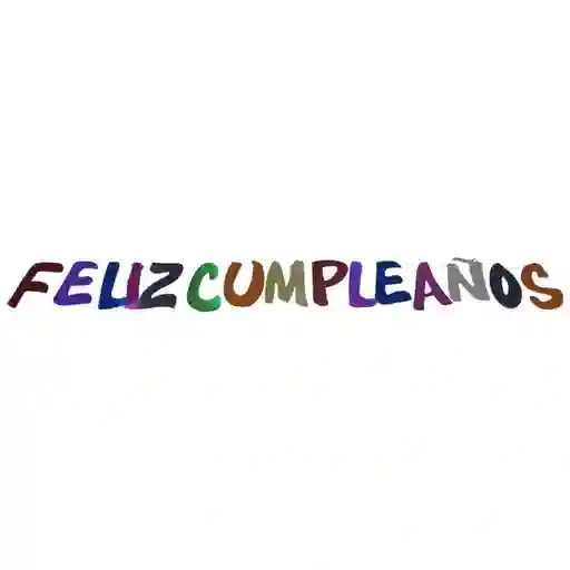 Letrero Metalizado Feliz Cumple