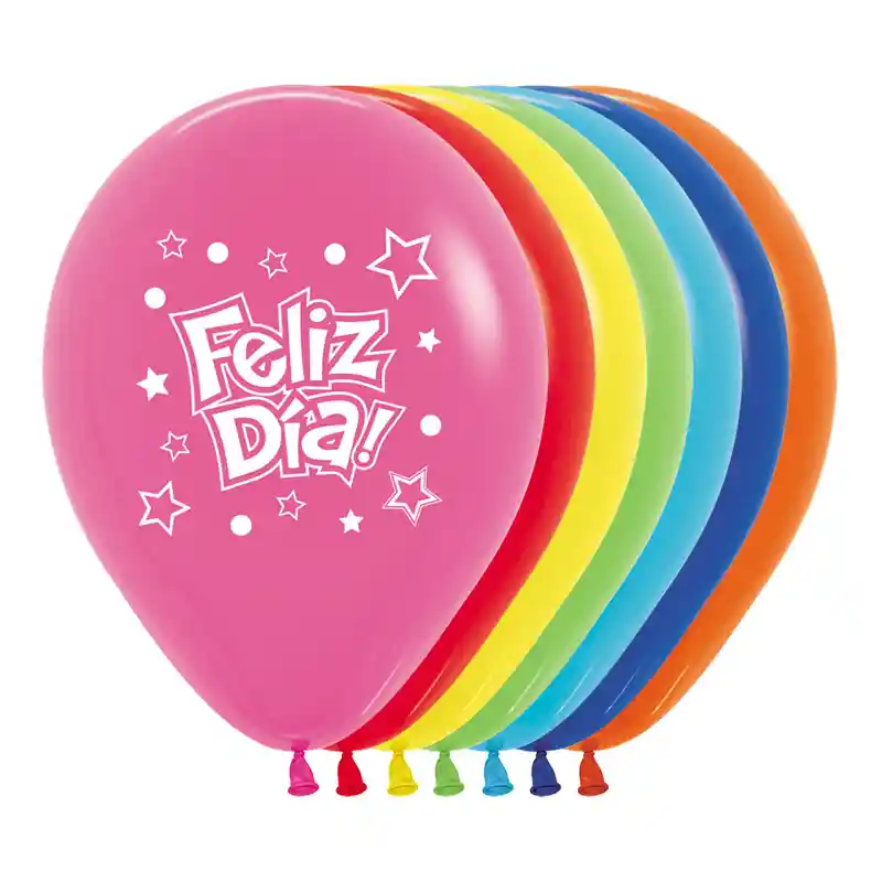 Globo R12 Feliz Dia Estrellas x 12