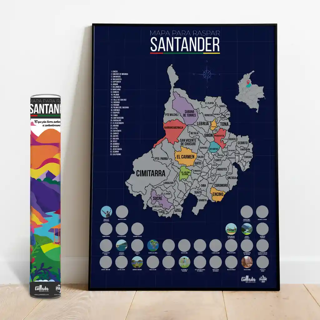 Mapa Santander para raspar