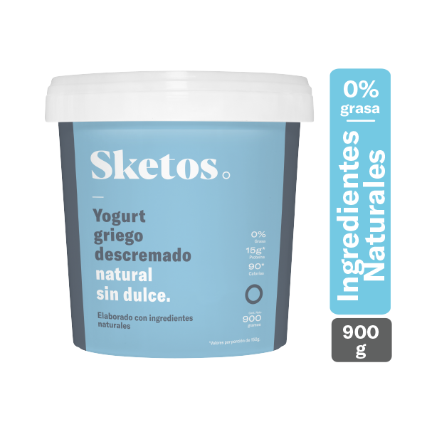 Sketos Yogurt Griego Descremado Natural sin Dulce desde 36.400