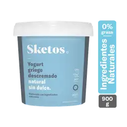 Sketos Yogurt Griego Descremado Natural sin Dulce