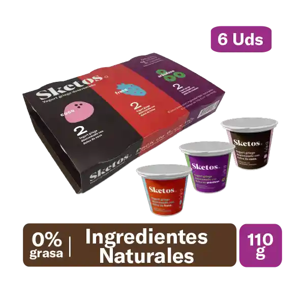 Sketos Yogurt Griego de Sabores Surtidos