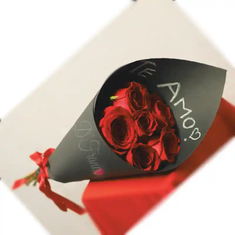 Bouquet de rosas X6