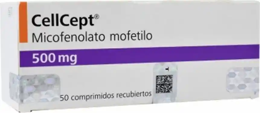   Cell Cept  500 Mg Caja Con 50 Comprimidos Recubiertos Rx1 Rx4 