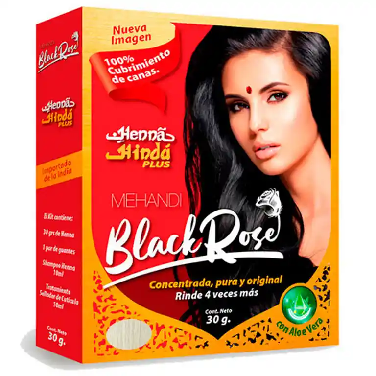 Henna Champaña Black Rose