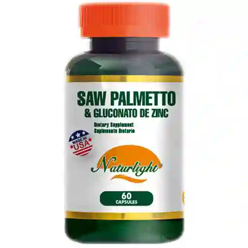 Naturlight Suplemento Dietario Saw Palmetto y Gluconato de Zinc