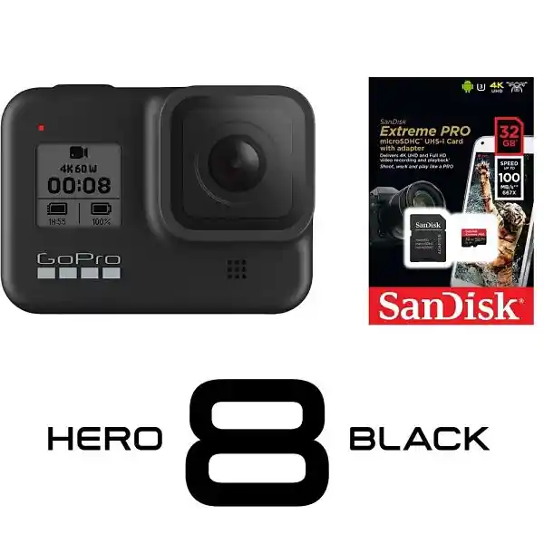 Gopro Hero 8 Black + Memoria 32Gb