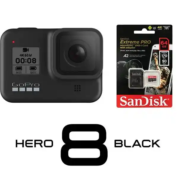 Gopro Hero 8 Black + Memoria 64Gb