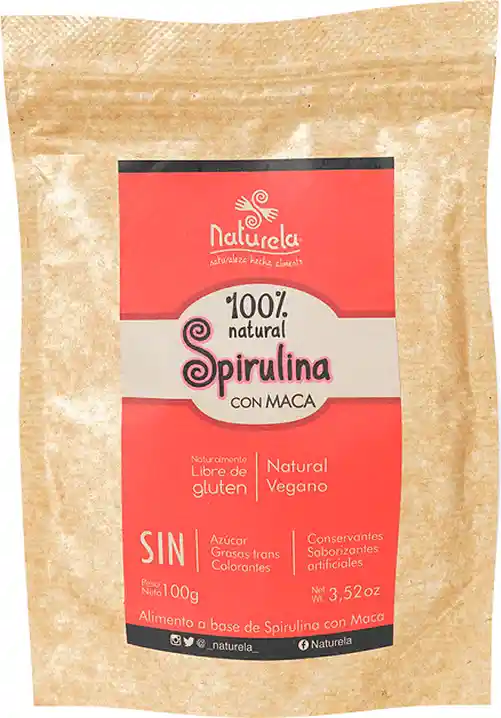 Naturela Espirulinaen Polvo Con Maca 100 G