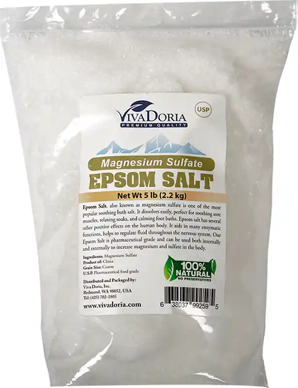 Sal de Baño Epsom Viva Doria Grano Grueso 2.2 Kg