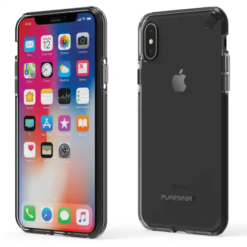 Iphone Xs Max Puregear Estuche Protector Transparente/Negro