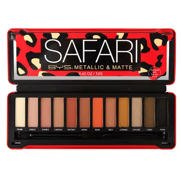 Paleta De Sombras Bys Safari 12 Tonos