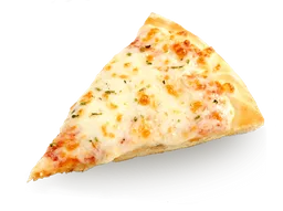 Pizza de Queso tamaño porción.  