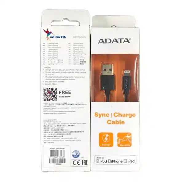 Adata Cable Para Iphone Usb A Lightning - Negro