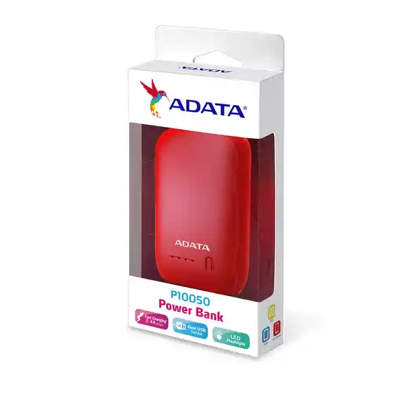 Adata Power Bank 10050 Mah P10050 Rojo