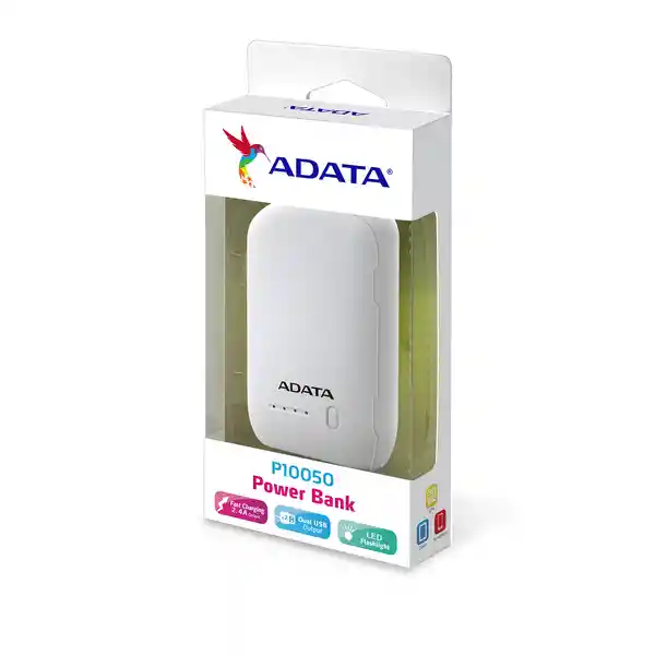 Adata Power Bank 10050 Mah P10050 - Blanco