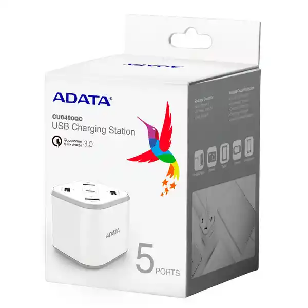 Adata Estacion De Carga 5 Puertos - Blanca