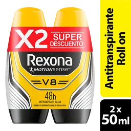 Desodorante Hombre Rexa V8 53G (50Ml) (2 Unidades De 53G C/U - Oferta)