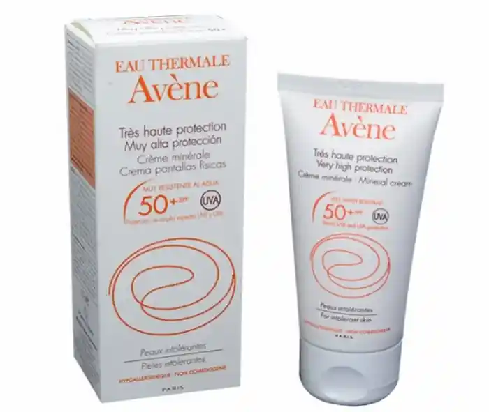 Avene Bloqueador Solar en Crema Spf50+ Linea Blanca