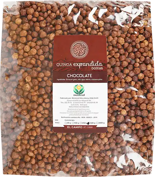 Quinua Montesol de Chocolate Organica Epandida 500 g