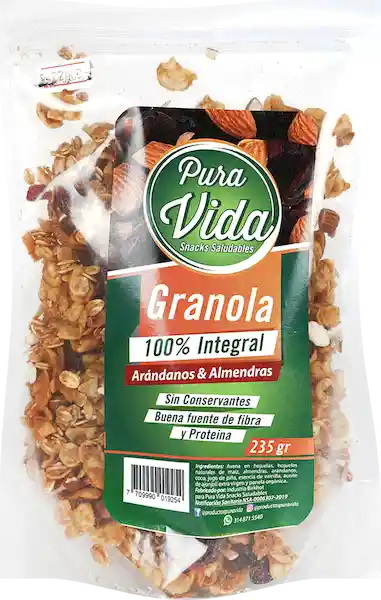 Pura Vida Granola 100% Integral