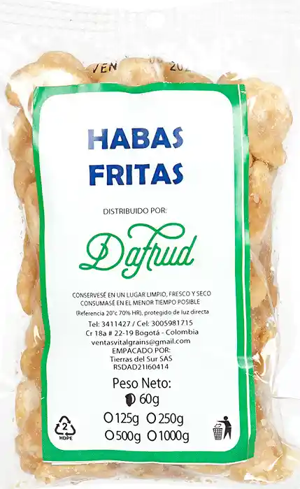 Dafrud Haba Frita 125 G