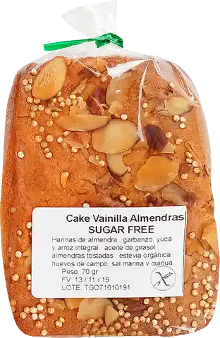 Cake Vainilla Almendra Sin Gluten 70 g