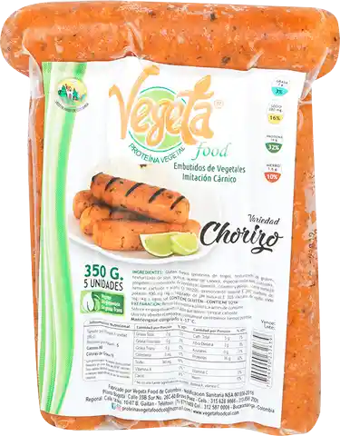 Vegeta Chorizo x 350 Gramos