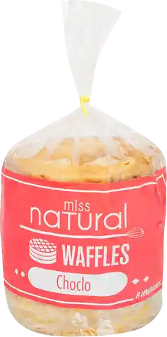 Waffle Miss Natural de Chocolate 8 U