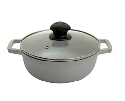 Imusa Caldero Aluminio Fundido Tapa Vidrio Original 18 cm N°2