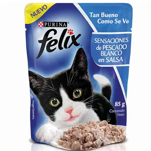 Felix Pouch Pescado Blanco 85Gm