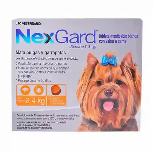 Nexgard 2 Kg A 4 Kg (1 Comprimido)