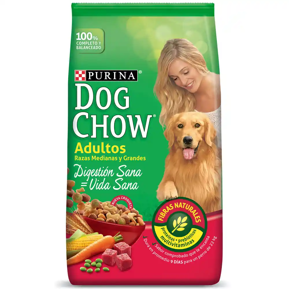 Dog Chow Adulto Mediana Y Grande - 2 Kls