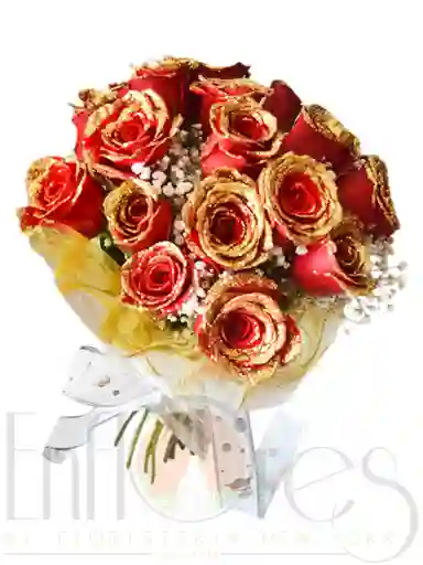 Arreglo Floral de 20 Rosas Amor de Navidad