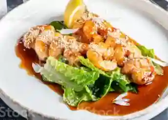 Camarones teriyaky