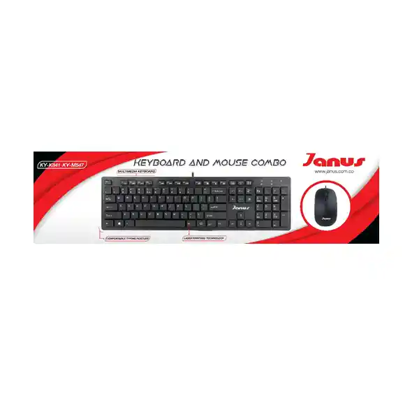 Janus Combo Teclado + Mouse Alambrico