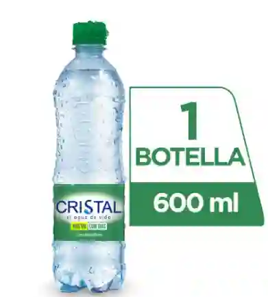 Agua Cristal con Gas 600 ml