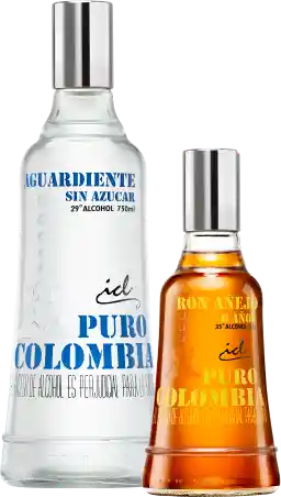 Puro Colombia Aguardiente Sin Azúcar 750 Ml