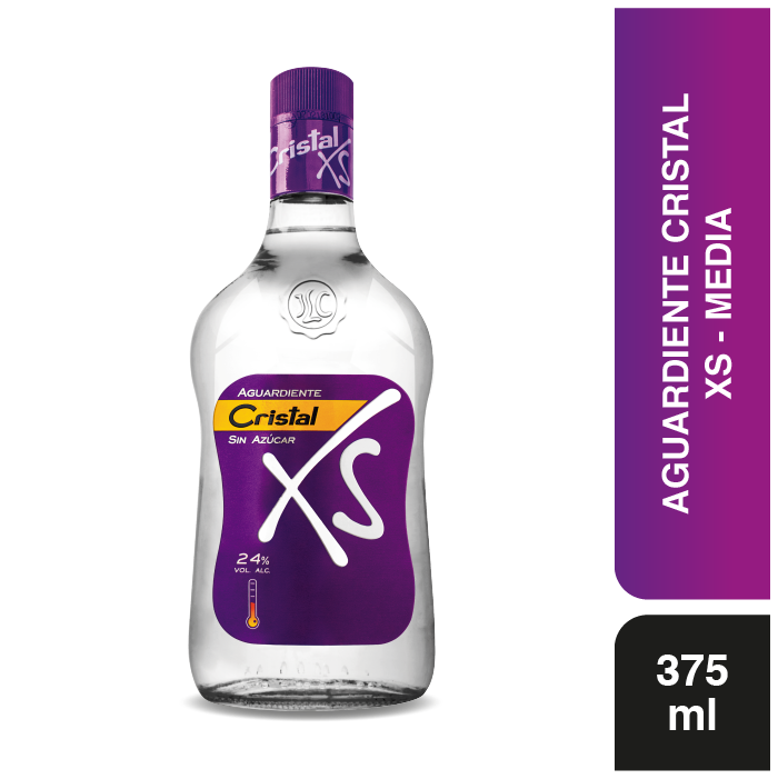 Cristal Aguardiente XS sin Azúcar 375 ml