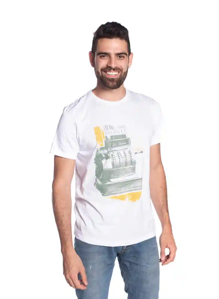 Camiseta Manga Corta Blancoa13699