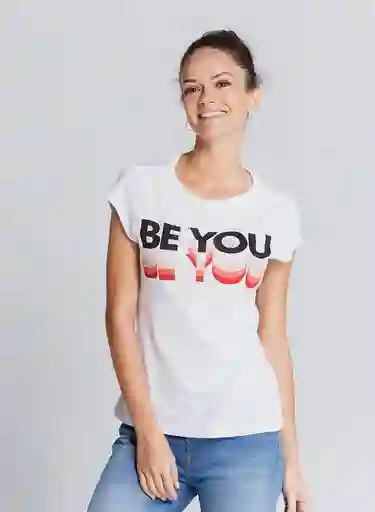 Be You Camiseta Manga Corta Blanco1a13766