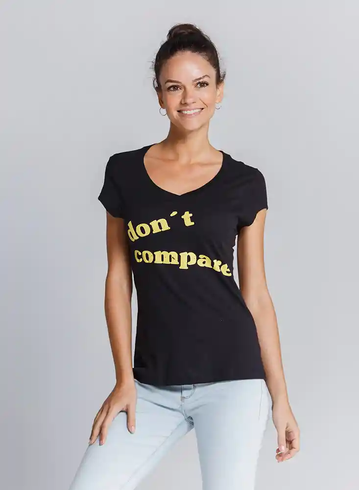 Camiseta Manga Corta Negro