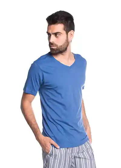 Camiseta Manga Corta Azulmdio