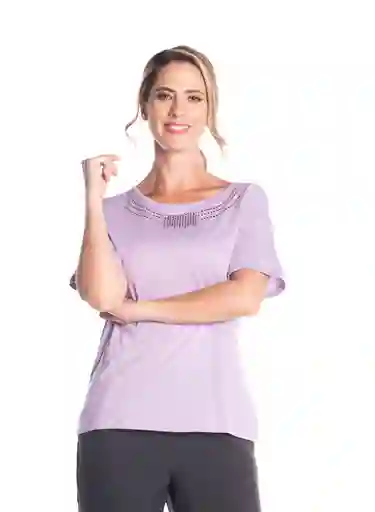 Camiseta Manga Corta Morado