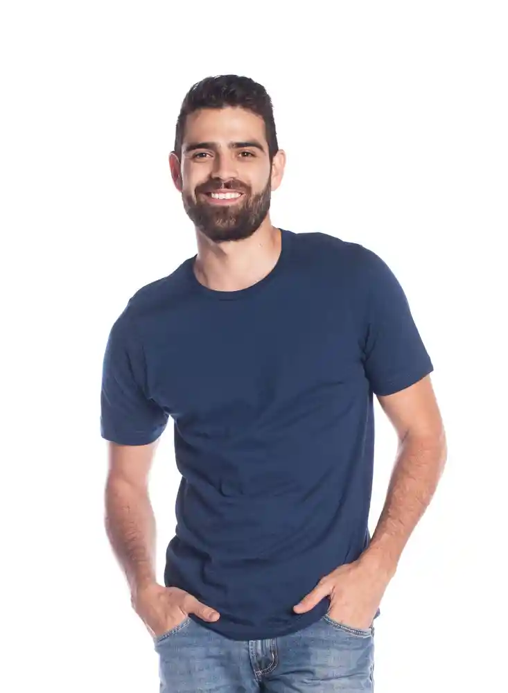 Camiseta Manga Corta Azul/Oscu